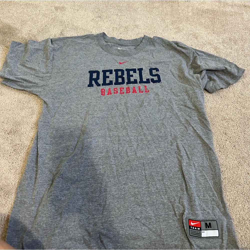 ole miss rebels baseball tee